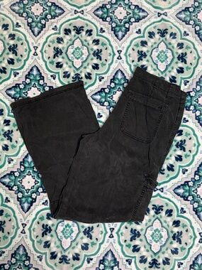 American Eagle Outfitters Black Baggy Wide-Leg Pants